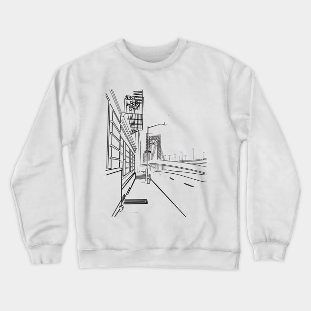 George Washington Bridge Crewneck Sweatshirt by maccm